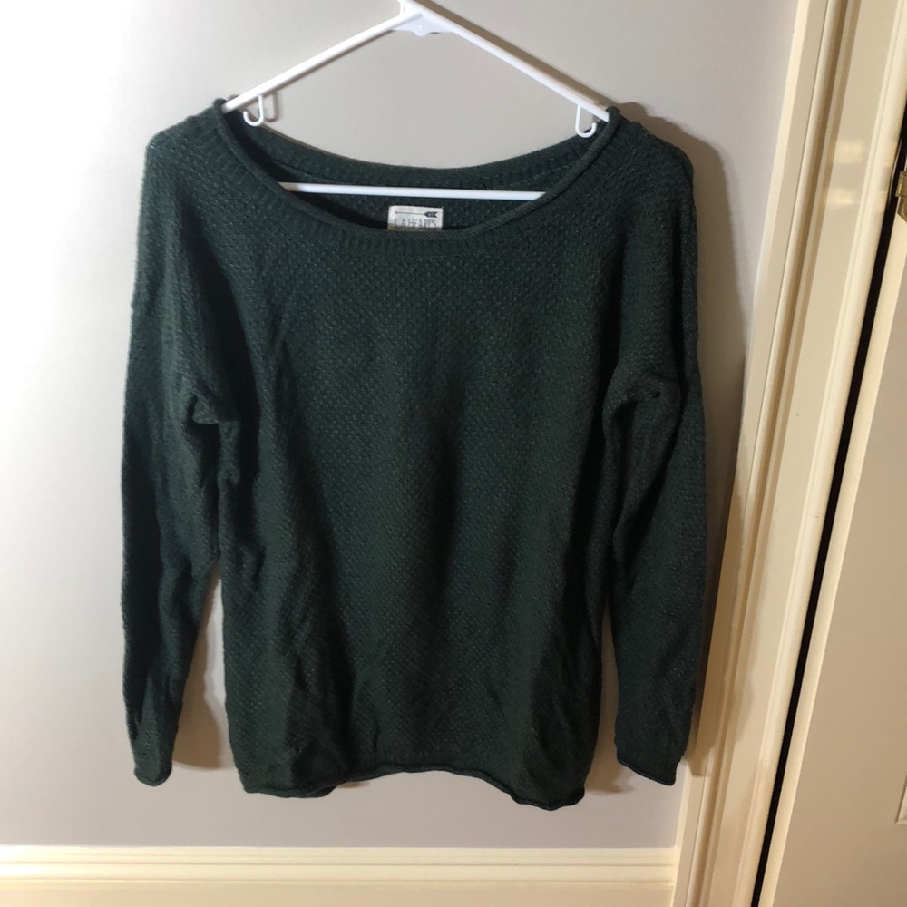 LA HEARTS dark green sweater
